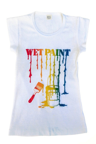 1970's Wet Paint T-shirt Selected by Garbage Soup