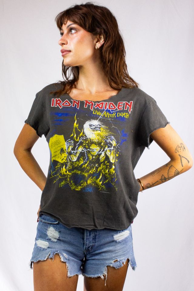 Vintage Iron Maiden Live After Death 1985 Concert T Shirt Selected by Black Shag Vintage