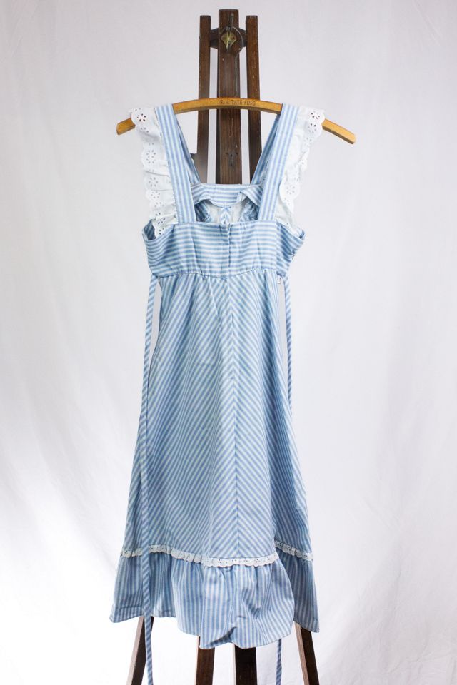 Vintage 70s Jody T Blue Striped Dress Selected by Black Shag Vintage #2