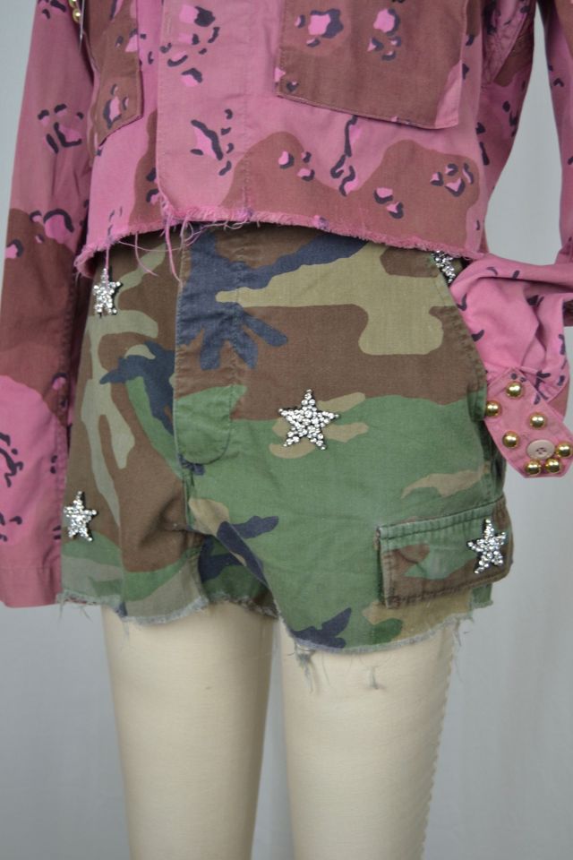 Vintage Star Camo Army Shorts Selected by Rank & Sugar #1