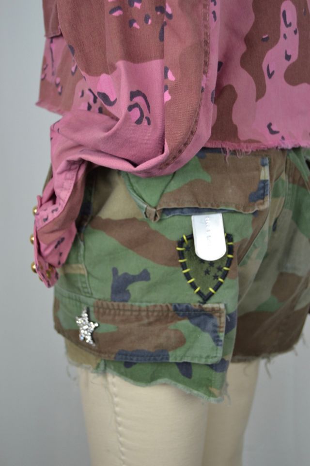 Vintage Star Camo Army Shorts Selected by Rank & Sugar #2