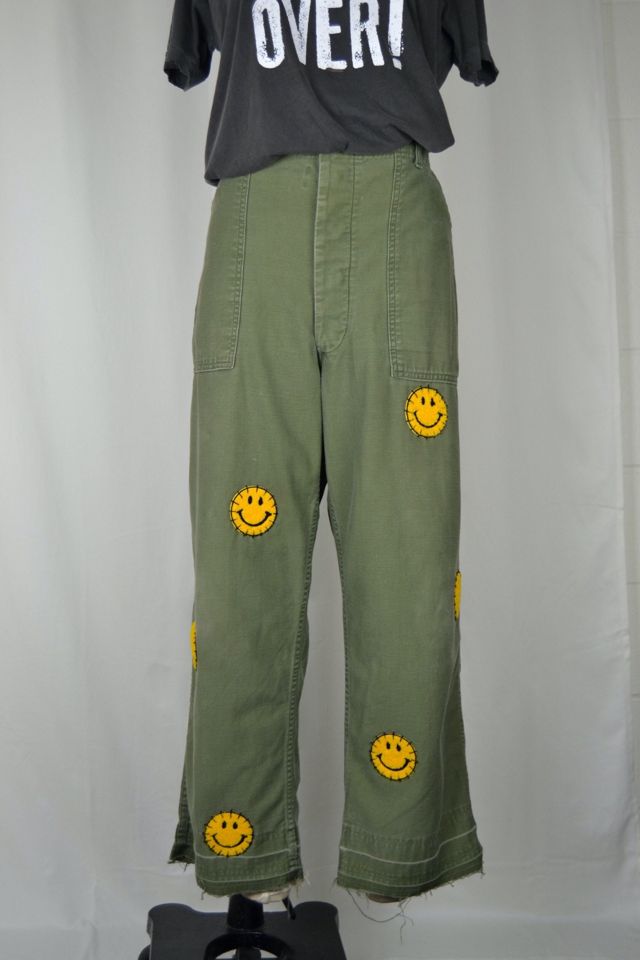 Vintage Smiley Army Pants Selected by Rank & Sugar #1