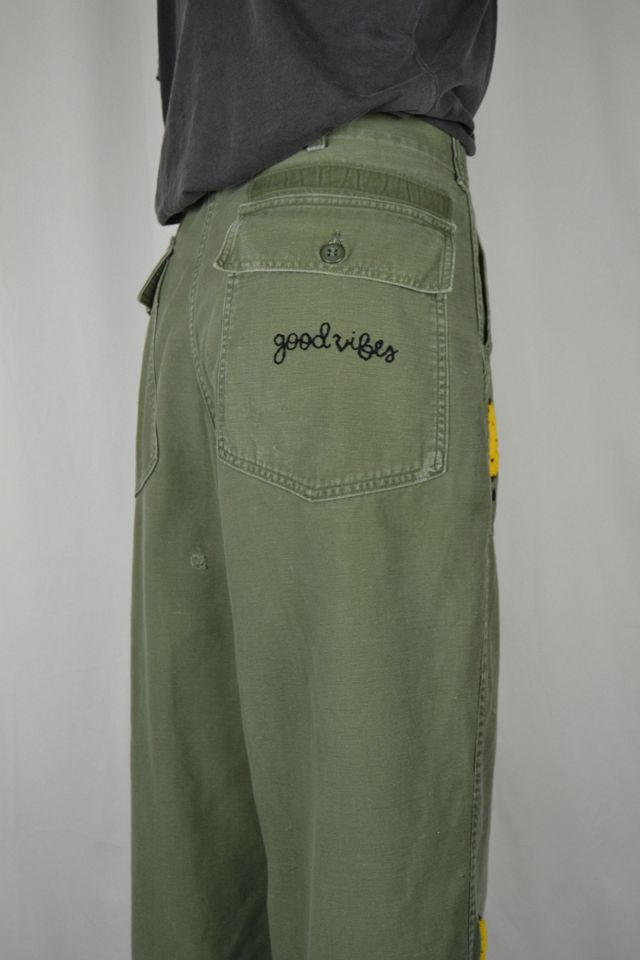 Vintage Smiley Army Pants Selected by Rank & Sugar #3