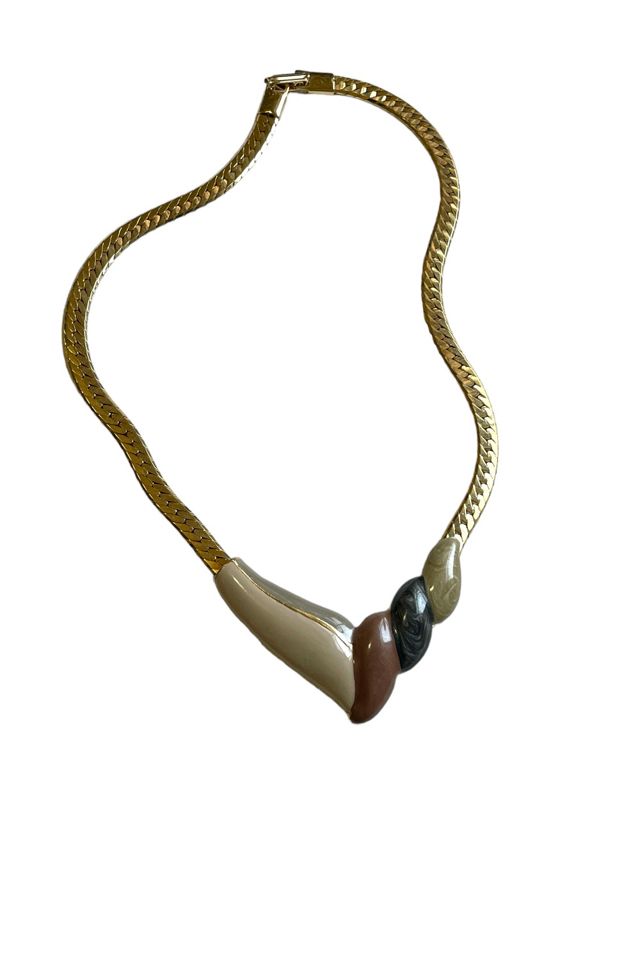 Vintage Enameled Pendant Necklace Selected By Ankh By Racquel Vintage #2