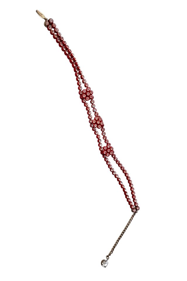 Vintage Red Rhinestone Choker Selected By Ankh By Racquel Vintage #3