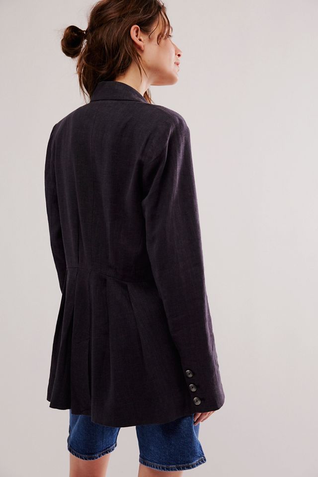 Charlotte Linen Blazer #3