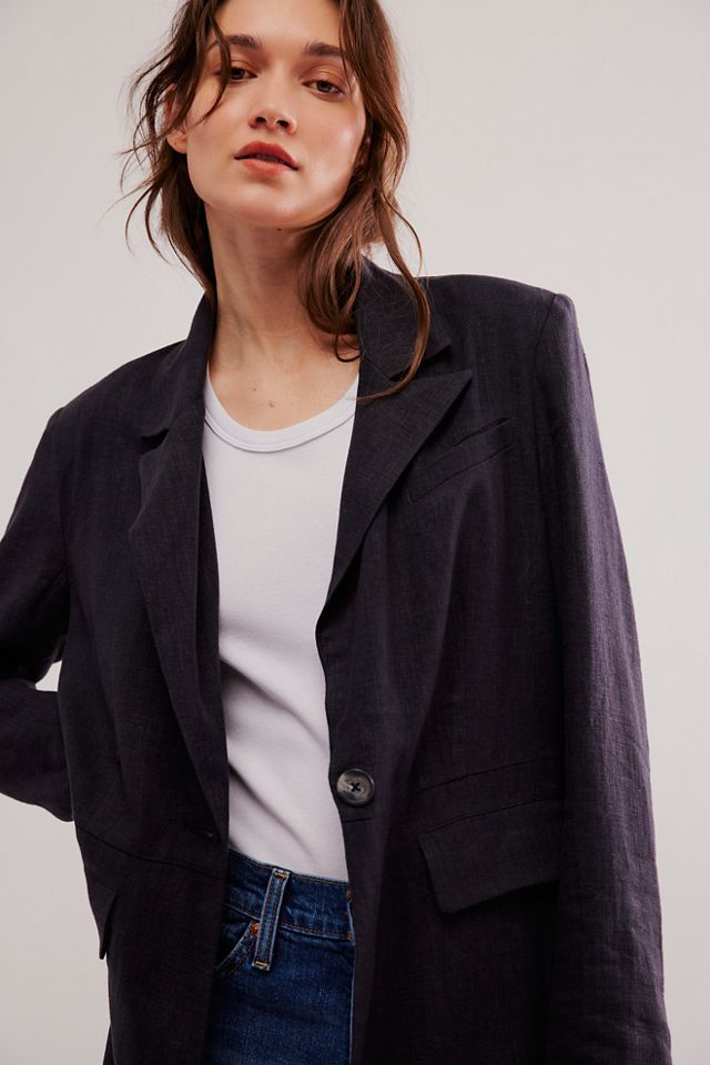 Charlotte Linen Blazer #1