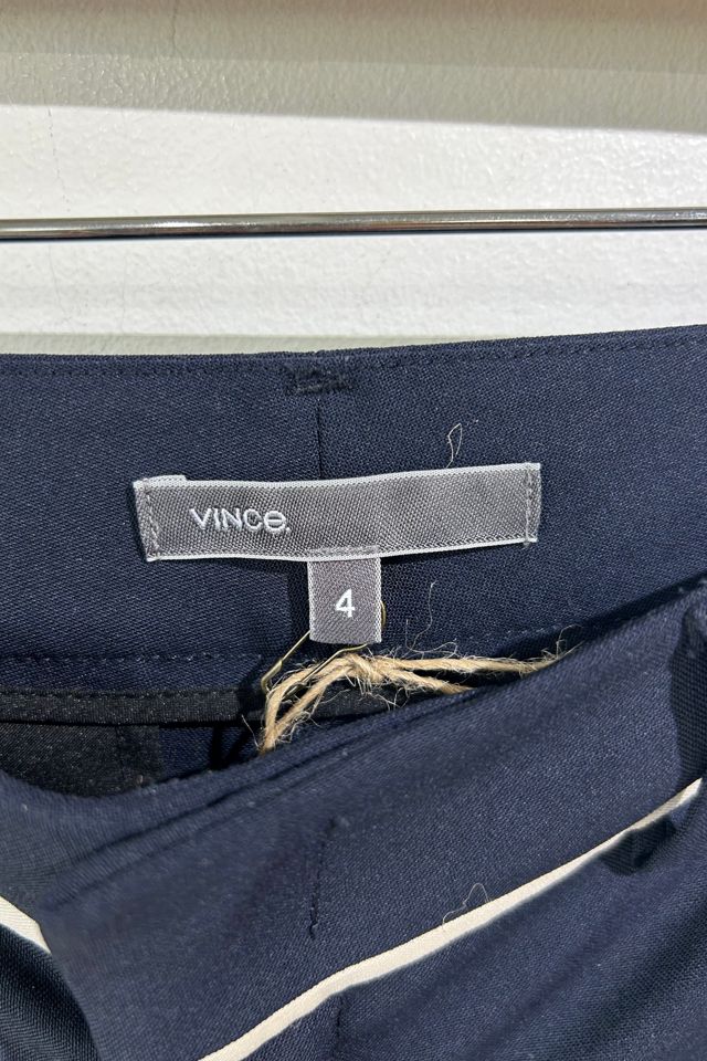 Vince Navy Wool Tuxedo Pants Selected by The Curatorial Dept. #3