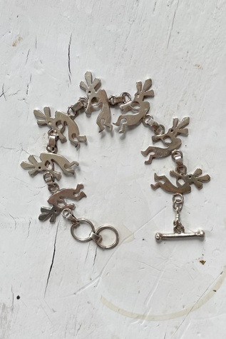 Vintage Figural Silver Toggle Bracelet Selected by MARMALADE
