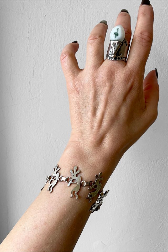 Vintage Figural Silver Toggle Bracelet Selected by MARMALADE #2