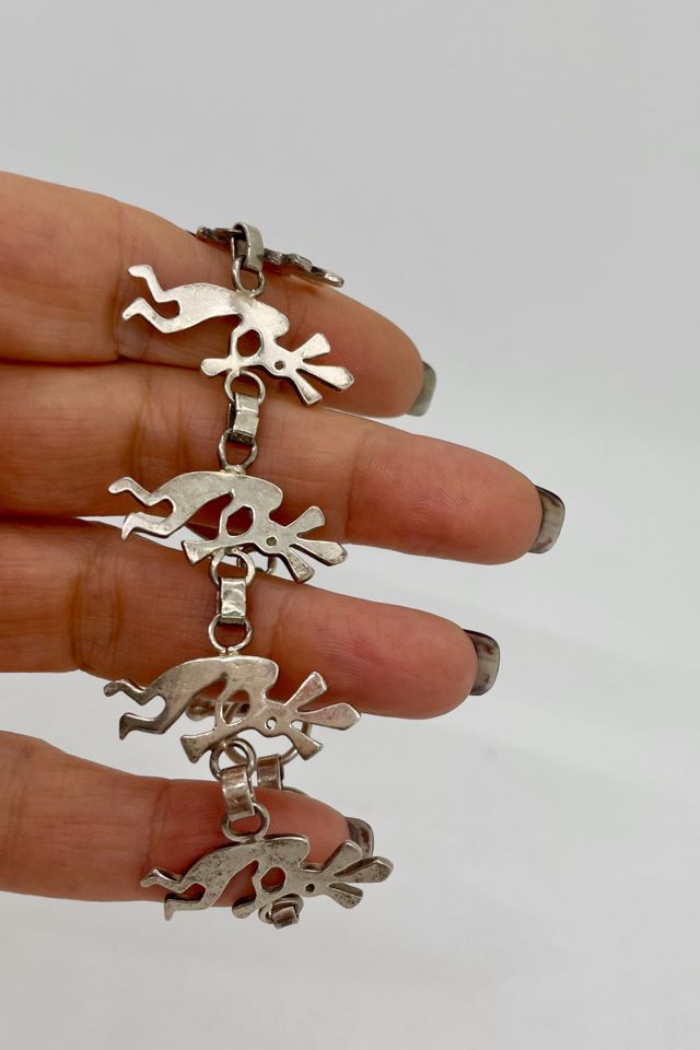 Vintage Figural Silver Toggle Bracelet Selected by MARMALADE #3