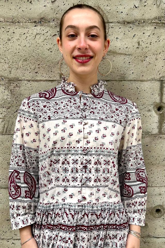 2000’s Pleated Print Shirt Dress Selected by Nomad Vintage #1