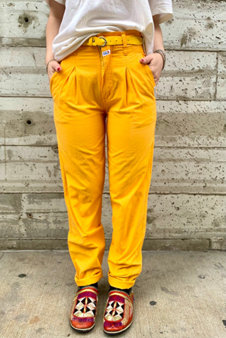 1980’s Deadstock Yellow Pants Selected by Nomad Vintage