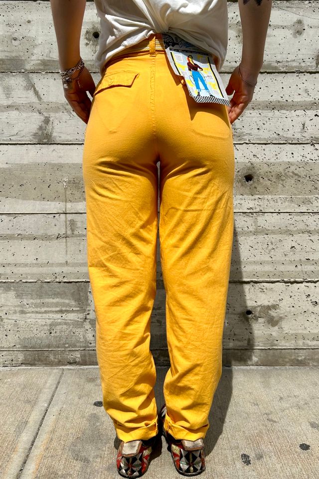 1980’s Deadstock Yellow Pants Selected by Nomad Vintage #1