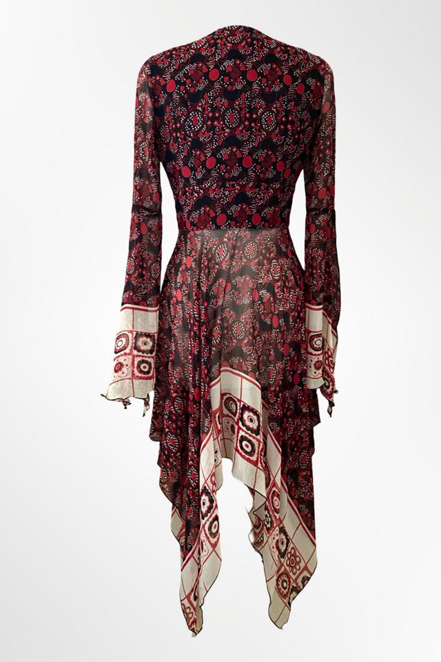 Vintage Anna Sui 70s London Inspired Print Dress Selected By Ritual Vintage #1