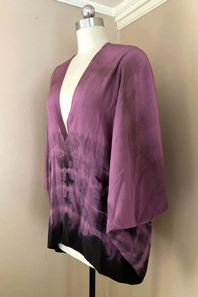 1990s Feathers Dyed Silk Draped Top Selected By Ritual Vintage #1