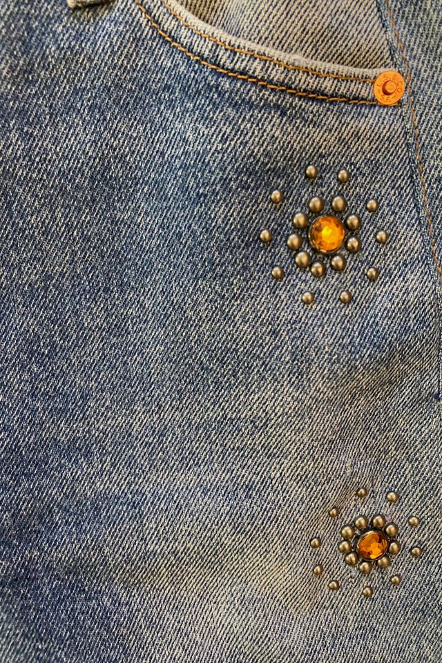 Vintage Reworked Stud And Jewel Levis Jeans Selected By Ritual Vintage #3