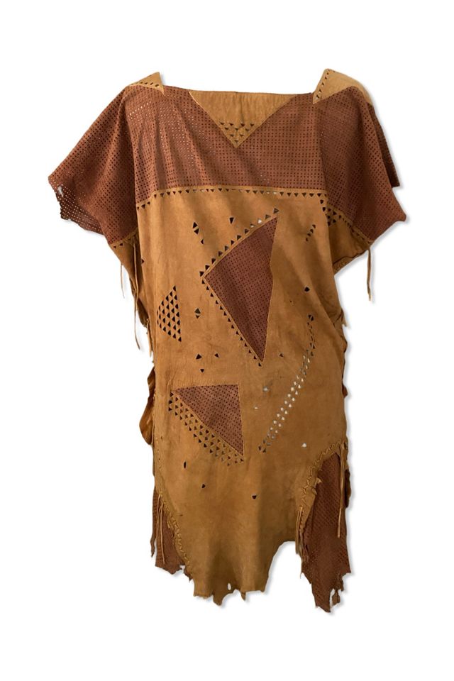 1980s Suede Cutout Ultra Mini Tunic Dress Selected By Ritual Vintage #2