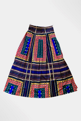 1960s Mod Op Art Maxi Skirt Selected By Ritual Vintage