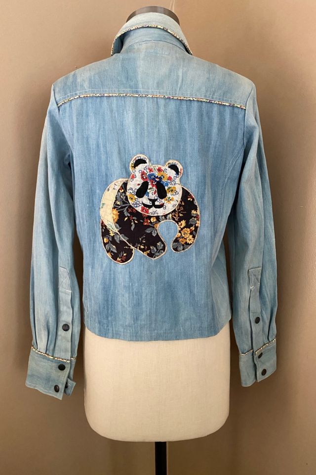 1970s Panda Applique Denim Snap Jacket Selected By Ritual Vintage #2