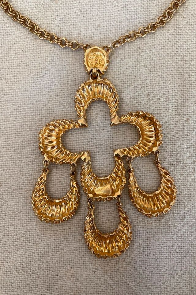 1970s Gold Tone Modernist Necklace Selected By Ritual Vintage #2