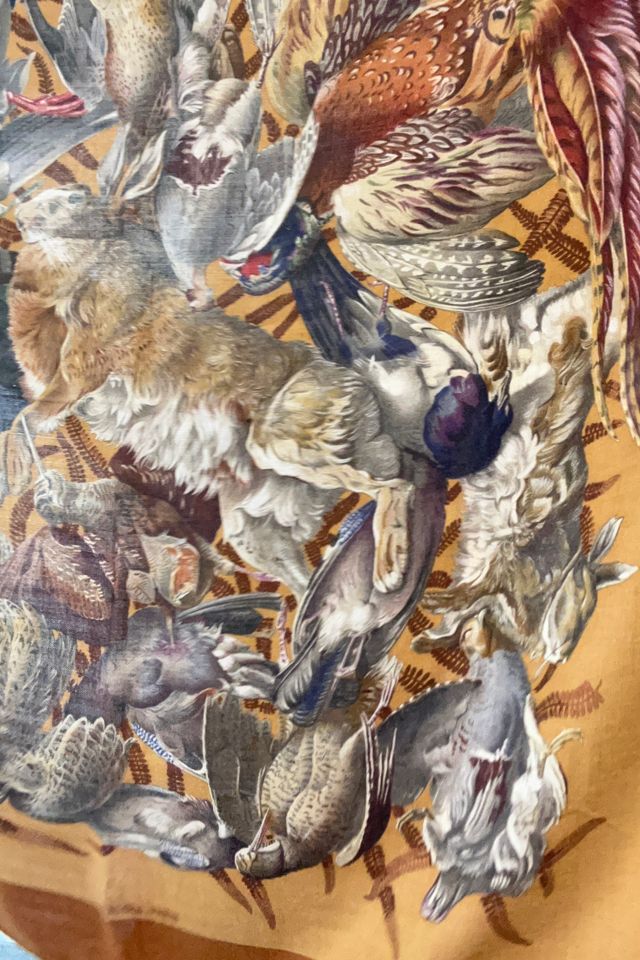 Vintage Hermes Scarf H de Linares Gibieres 1966 Selected by The Curatorial Dept. #3