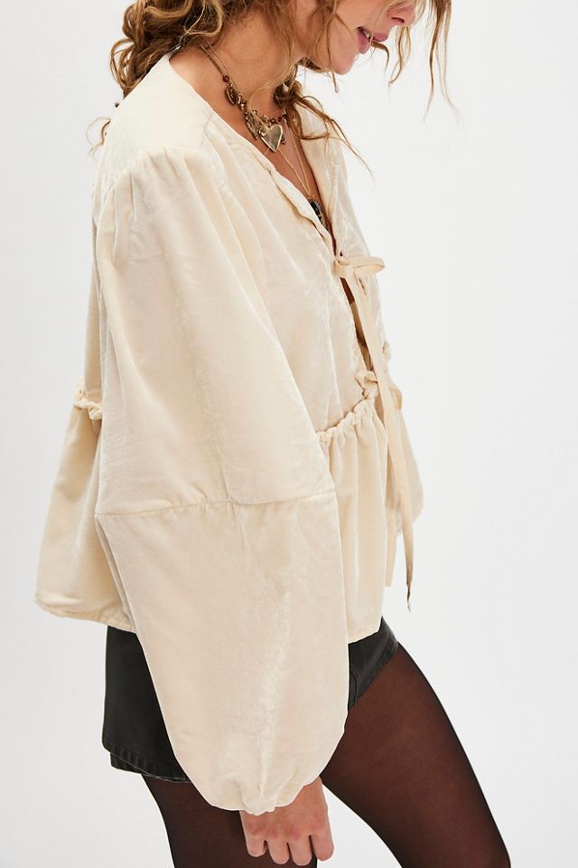 Brunch Babe Velvet Blouse #3