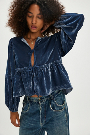 Brunch Babe Velvet Blouse