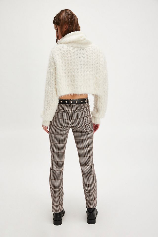Molly Slim Plaid Pants #1