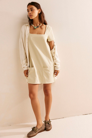 Barrey Mod Shift Mini by free-est at Free People in Concrete Khaki, Size: Small