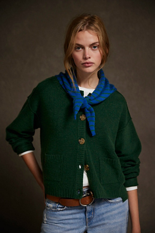 Luna Cardigan At Free People In Forest Pine Heather, Size: XS