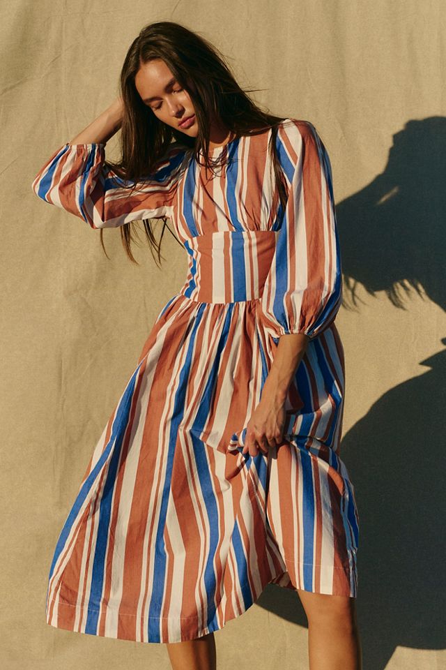 Serena Striped Midi #1