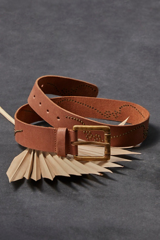 We The Free Monogram Leather Belt