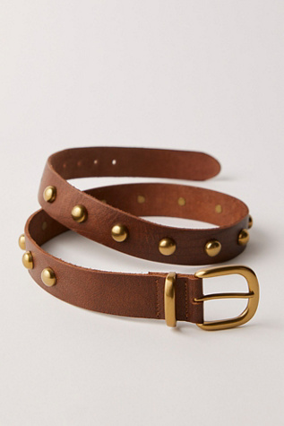 Rhodes Stud Belt At Free People In Cognac, Size: S/M