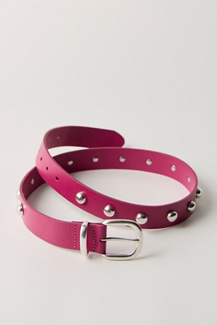 Rhodes Stud Belt at Free People in Love Potion, Size: S-M/P-M