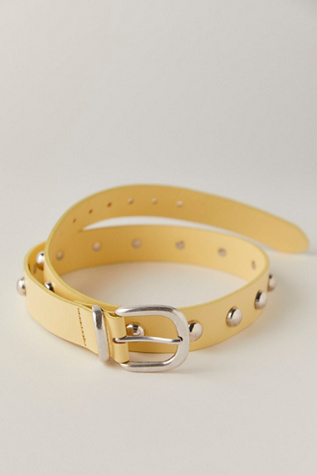 Женский ремень Free People Rhodes Stud Belt, цвет: Кремовый — фото 2