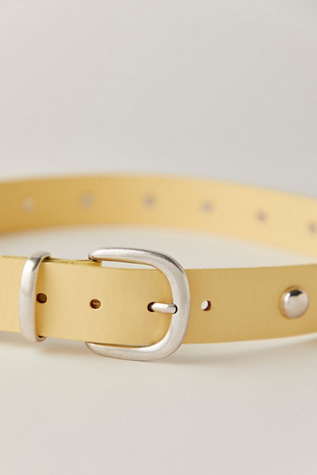 Женский ремень Free People Rhodes Stud Belt, цвет: Кремовый — фото 3