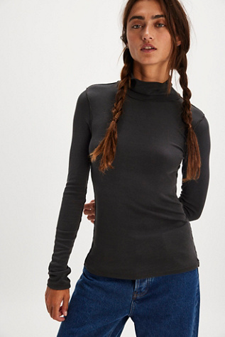 We The Free Good Good Turtleneck Top at Free People in Black, Size: XS