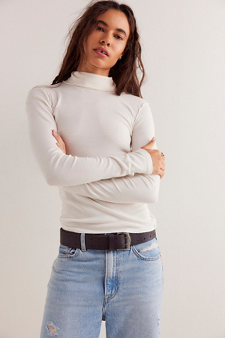 We The Free Good Good Turtleneck Top at Free People in Ivory, Size: XS