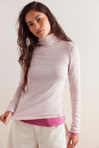 We The Free Good Good Turtleneck Top at Free People in Hushed Violet, Size: Small