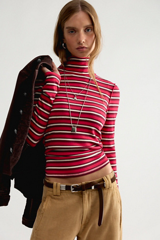 We The Free Good Good Stripe Turtleneck