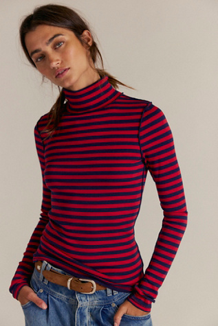 We The Free Good Good Stripe Turtleneck product page