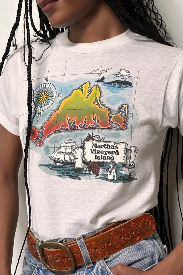 Vintage 1980's Martha's Vineyard Island Souvenir T-Shirt Selected By Afterlife Boutique #1