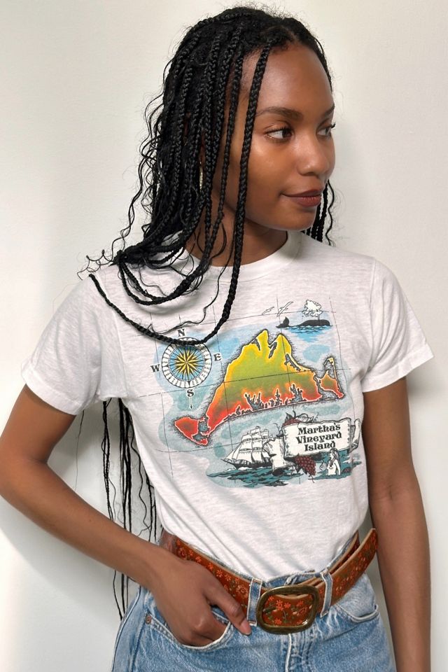 Vintage 1980's Martha's Vineyard Island Souvenir T-Shirt Selected By Afterlife Boutique #2