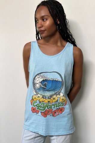 Vintage 1970's California Surf Tank Top Selected By Afterlife Boutique