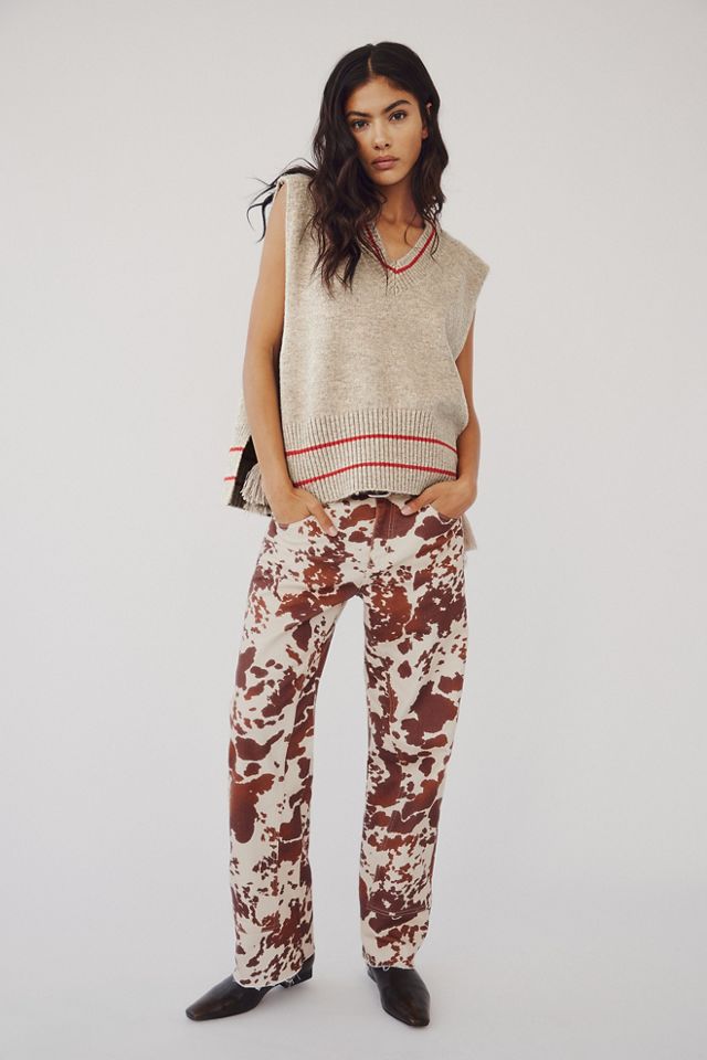 We The Free Risk Taker Mid-Rise Printed Jeans #4
