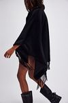 Understaded Leather Poncho