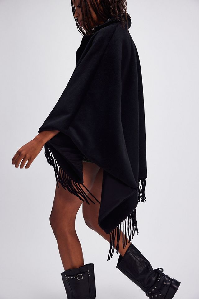 Understaded Leather Poncho