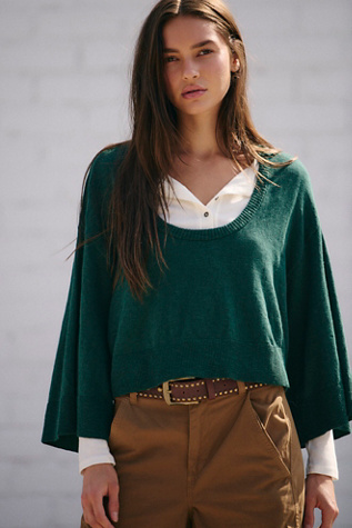 Dionne Sweater Top By free-est At Free People In Rainforest, Size: XS