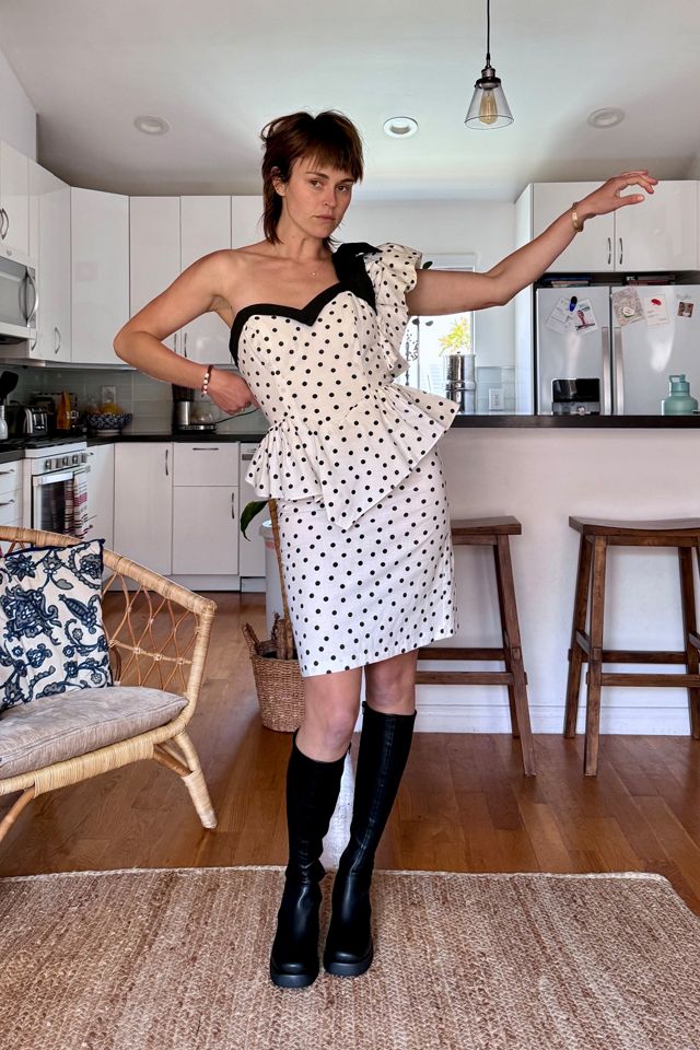 Black and White Polka Party Dress Selected by Kikos Kloset #3